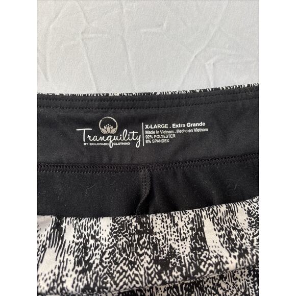 Tranquility Women’s XL Active Skort Black White Tennis Pickleball Athleisure - Picture 4 of 7